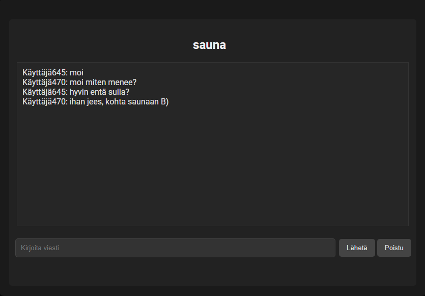 Chat room view